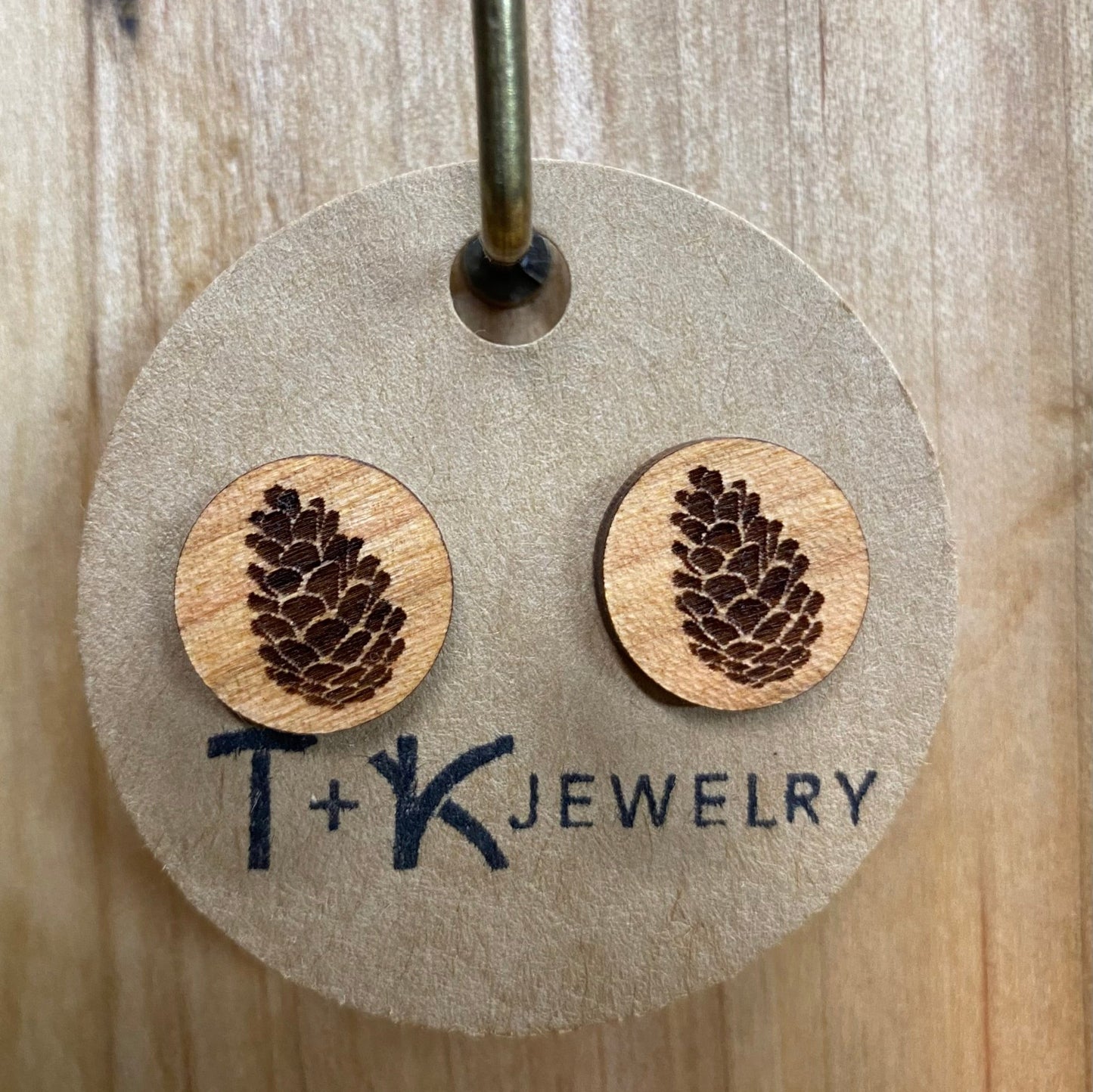 Pinecone Stud Earrings