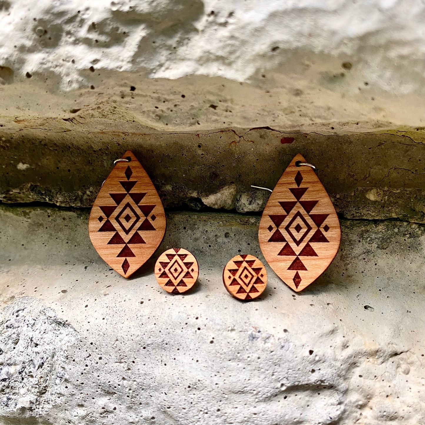 Trible Teardrop Dangles
